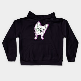 Cute and Colorful French Bulldog Kids Hoodie